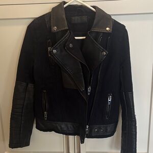 Blank NYC Black and Brown Bomber Jacket